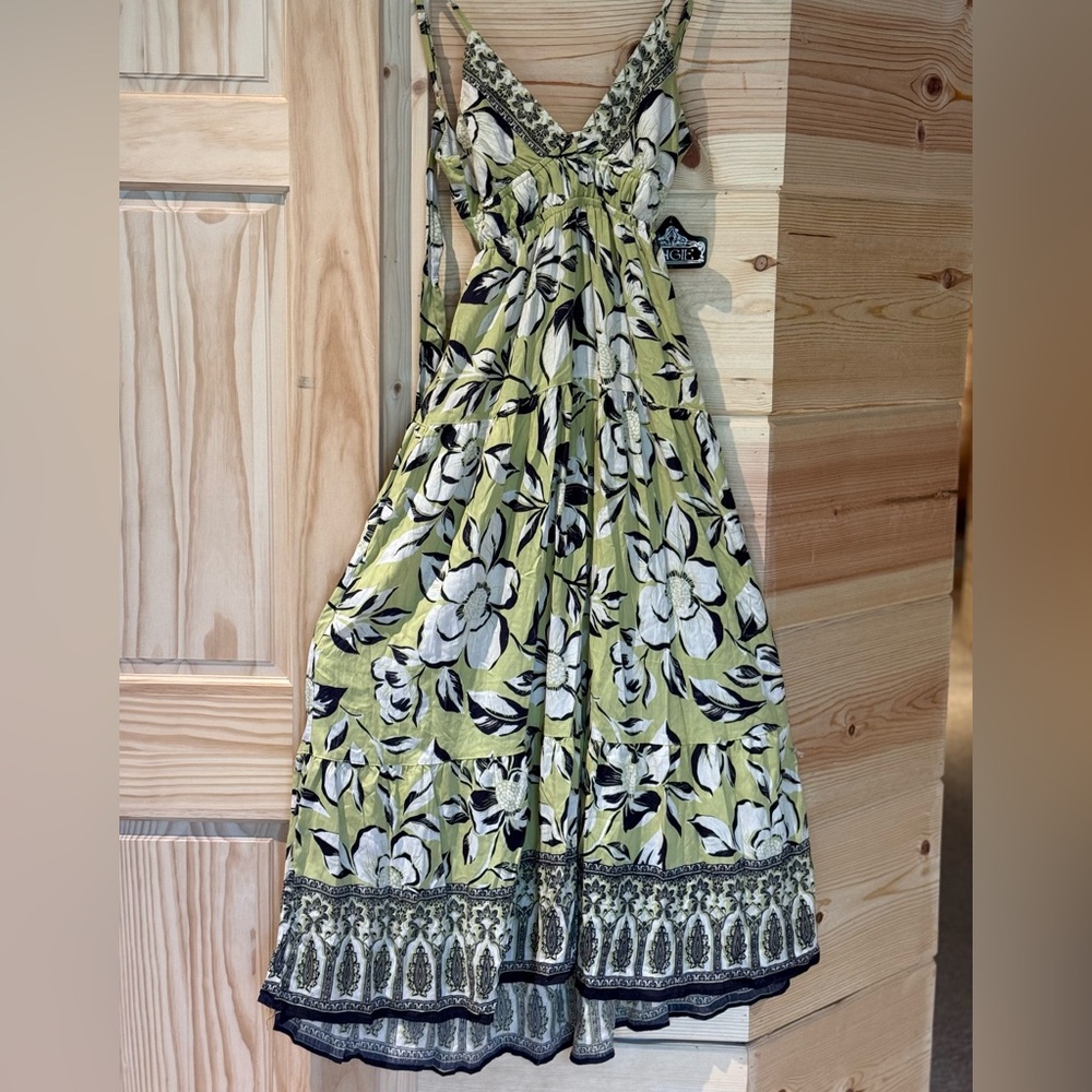 Angie Women’s Floral Maxi Dress Size Small NWT Spaghetti Strap Boho - Picture 5 of 11